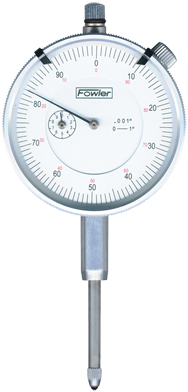 Kit Contains: Fowler 0-1" Travel Standard White Dial Indicator Without Certification-With Procheck Fine Adjustment Mag Base - Travel Indicator & Magnetic Base - Caliber Tooling