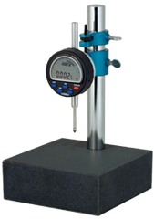 Kit Contains: Granite Base with .0005/.01mm Electronic Indicator - Granite Stand with Indi-X Blue Electronic Indicator - Caliber Tooling