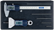 Kit: 6"/150mm Poly-Cal Caliper and Xtra-Value Depth Gage - Xtra Value Depth Gage & Poly Cal Kit - Caliber Tooling