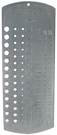 #5076 - 1.5 to 12.5mm - Drill Gage - Caliber Tooling