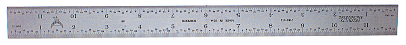 #7188-300 - 300mm - Metric Graduation - Regular - Combination Square Blade - Caliber Tooling