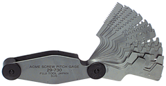 #615-6326 - 16 Leaves - Inch Pitch - Acme Screw Thread Gage - Caliber Tooling