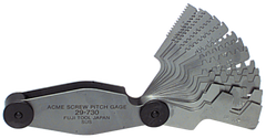 #615-6327 - 16 Leaves - Metric Pitch - Acme Screw Thread Gage - Caliber Tooling