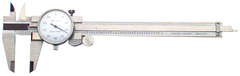 0 - 4'' Measuring Range (.001 Grad.) - Stainless Steel Dial Caliper - Caliber Tooling