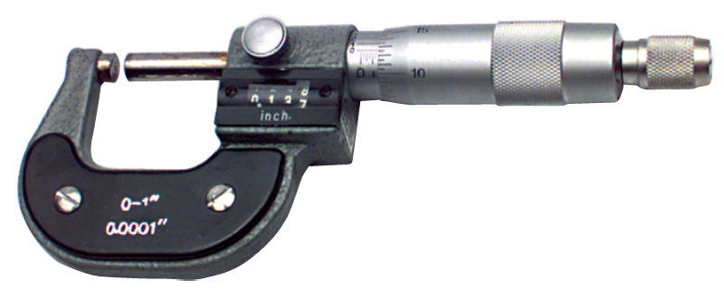 3 - 4'' Measuring Range - .0001 Graduation - Ratchet Thimble - Carbide Face - Digital Outsite Micrometer - Caliber Tooling