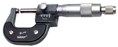 0 - 3'' Measuring Range - .0001 Graduation - Ratchet Thimble - Carbide Face - Digital Outsite Micrometer Set - Caliber Tooling