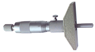 0 - 4'' Measuring Range - Ratchet Thimble - Depth Micrometer - Caliber Tooling