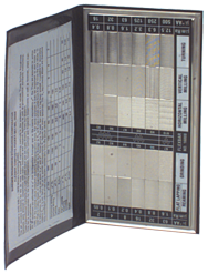 #16008 - 30 Specimans for Checking Varied Roughness Results - Microfinish Surface Comparator - Caliber Tooling