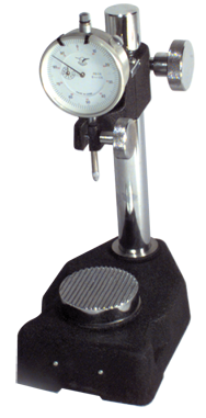 Kit Contains:  Steel Check Stand Indicator Holder with Serrated Anvil & 1" Travel Indicator; .001" Graduation; 0-100 Reading - Steel Check Stand Indicator Holder with Indicator - Caliber Tooling