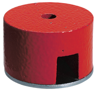 1-1/4'' Diameter Round; 14 lbs Holding Capacity - Button Type Alnico Magnet - Caliber Tooling