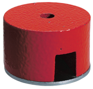 1-1/2'' Diameter Round; 18.5 lbs Holding Capacity - Button Type Alnico Magnet - Caliber Tooling