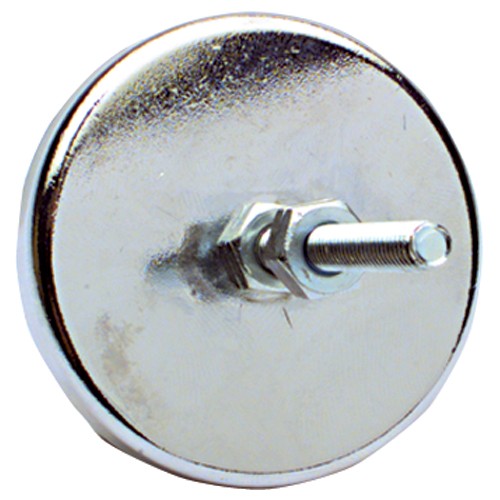 Low Profile Cup Magnet w/Bolts - 1 1/4″ Diameter Round; 7 lbs Holding Capacity - Caliber Tooling