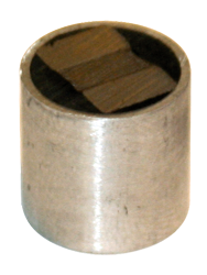 Rare Earth Two-Pole Magnet - 1'' Diameter Round; 85 lbs Holding Capacity - Caliber Tooling