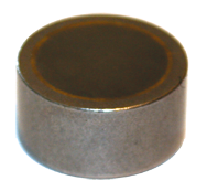 Rare Earth Pot Magnet - 1-1/4'' Diameter Round; 40 lbs Holding Capacity - Caliber Tooling
