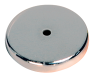 Low Profile Cup Magnet - 2-1/32'' Diameter Round; 47.5 lbs Holding Capacity - Caliber Tooling