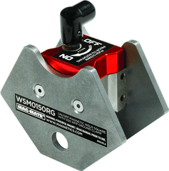 On/Off Rare Earth Magneitc Welding Square - 4" Length - 150 lbs Holding Capacity - Caliber Tooling