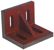 7 x 5-1/2 x 4-1/2" - Machined Webbed (Closed) End Slotted Angle Plate - Caliber Tooling