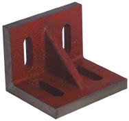 12 x 9 x 8" - Machined Webbed (Closed) End Slotted Angle Plate - Caliber Tooling