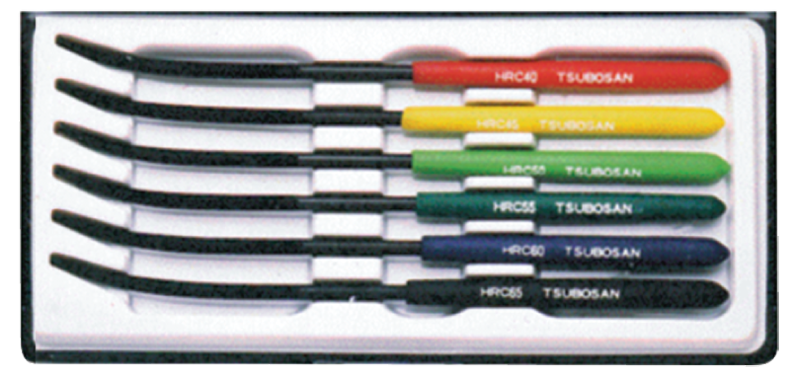 #FHC6 Hardness Testing Files-6 Piece Set - Hardness Tester Accessory - Caliber Tooling