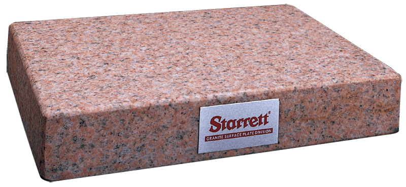 24 x 24" - Grade B 0-Ledge 4'' Thick - Granite Surface Plate - Caliber Tooling