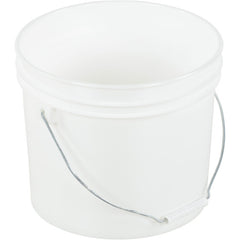 White Open Head Pail Steel Hand 2 Gal - Exact Industrial Supply