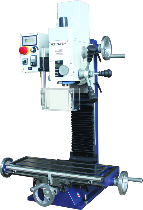 14" Gear Head Milling Machine, Variable Speed, 1.25HP, 120V, 1PH - Caliber Tooling