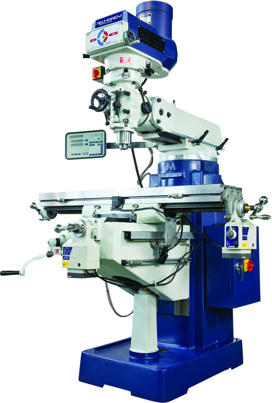 Deluxe Vertical Turret Mill w/DRO and Power Feeds - Caliber Tooling