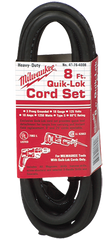 #48-76-4008 - Fits: Most Milwaukee 3-Wire Quik-Lok Cord Sets @ 8' - Replacement Cord - Caliber Tooling