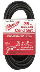 #48-76-4025 - Fits: Most Milwaukee 3-Wire Quik-Lok Cord Sets @ 25' - Replacement Cord - Caliber Tooling
