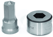 PDH25/32; 25/32" Hex Punch & Die Set - Caliber Tooling