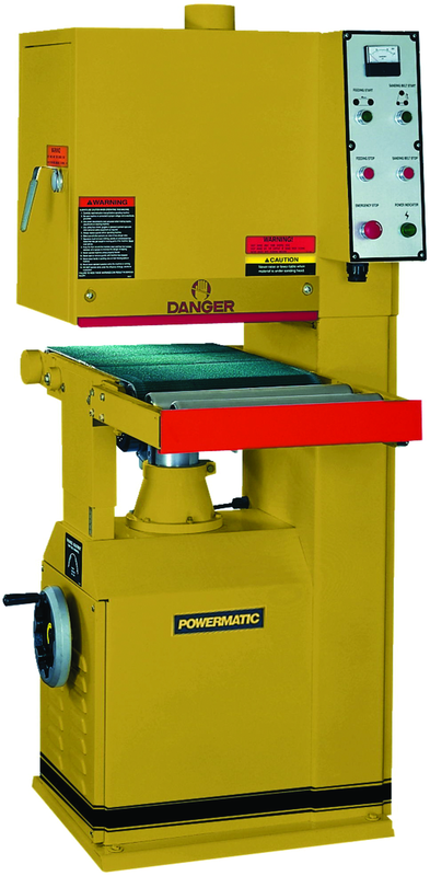 Model 1632 Open End Belt Sander, 5HP, 1Ph, 230V (1/4HP, 1Ph Feed Motor) - Caliber Tooling