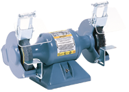 Grinder/Buffer - #8252W; 8 x 1 x 3/4'' Wheel Size; 3/4HP; 3PH; 208-230/460V Motor - Caliber Tooling