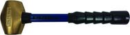 PRM Pro 4 lb. Brass Hammer with 12" Fiberglass Handle - Caliber Tooling