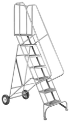 Model 6500; 9 Steps; 30 x 72'' Base Size - Roll-N-Fold Ladder - Caliber Tooling