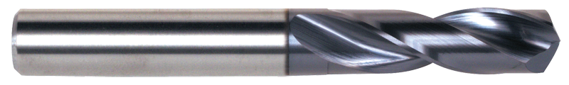 14.50mm Dia. - 108 OAL-TiAlN Coated-Carbide-Short Length High Performance Drill - Caliber Tooling