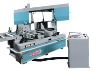 H6ANC 20" Double Column Mitering Bandsaw; 7HP Blade Drive - Caliber Tooling