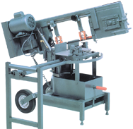 Horizontal Mitre Bandsaw - #2000; 9 x 14'' Capacity; 1.5HP; 1PH; 220V Motor - Caliber Tooling