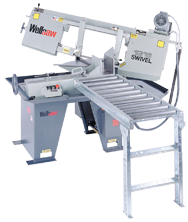 Horizontal Mitre Bandsaw - #1316S; 13 x 16'' Capacity; 3HP; 3PH; 208/230/460V Motor - Caliber Tooling