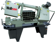 Horizontal Wet Bandsaw - #1318 - 13 x 18'' Capacity - 3 HP; 3PH; 220/440V Motor - Caliber Tooling