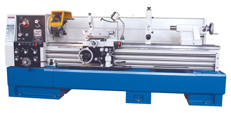 224120A 22" x 120" Gear Head Toolroom Lathe; (12) 35-1250 RPM Spindle Speeds; D1-8 Spindle; Spindle Hole Dia. 4-1/8"; 15HP 220/440volt/3ph - Caliber Tooling