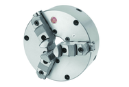 10" 3-Jaw Self Centering Scroll Chuck; Adjustable Style; Forged Steel; Top Reversible Jaws - Caliber Tooling