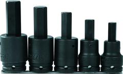 Proto® 3/4" Drive 5 Piece Impact Hex Bit Set - Caliber Tooling