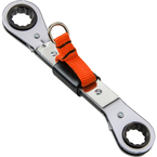 Proto® Tether-Ready Offset Double Box Reversible Ratcheting Wrench 7 x 8 mm - 6 Point - Caliber Tooling