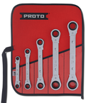 Proto® 5 Piece Metric Reversible Ratcheting Box Wrench Set - 12 Point - Caliber Tooling