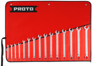 Proto® 15 Piece Satin Metric Combination ASD Wrench Set - 12 Point - Caliber Tooling