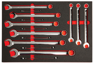 Proto® Foamed 15 Piece Combination Wrench Set -Full Polish- 12 Point - Caliber Tooling