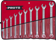 Proto® 10 Piece Full Polish Combination ASD Wrench Set - 6 Point - Caliber Tooling