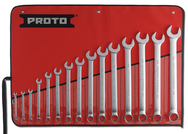 Proto® 15 Piece Satin Metric Combination ASD Wrench Set - 12 Point 7MM-32MM - Caliber Tooling