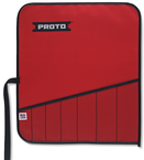 Proto® Red Canvas 7-Pocket Tool Roll - Caliber Tooling