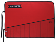 Proto® Red Canvas 11-Pocket Tool Roll - Caliber Tooling